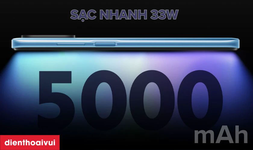 Pin lớn 5.000 mAh + sạc nhanh 33W